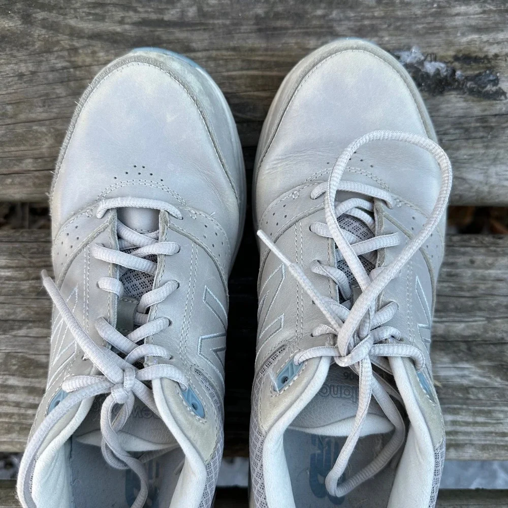 New‎ Balance 928v2 Gray Blue Leather Walking Shoes Sneakers SWW928GR2 Size 9.5